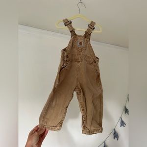 Kids Vintage Perfectly faded carhartt overalls 24 months